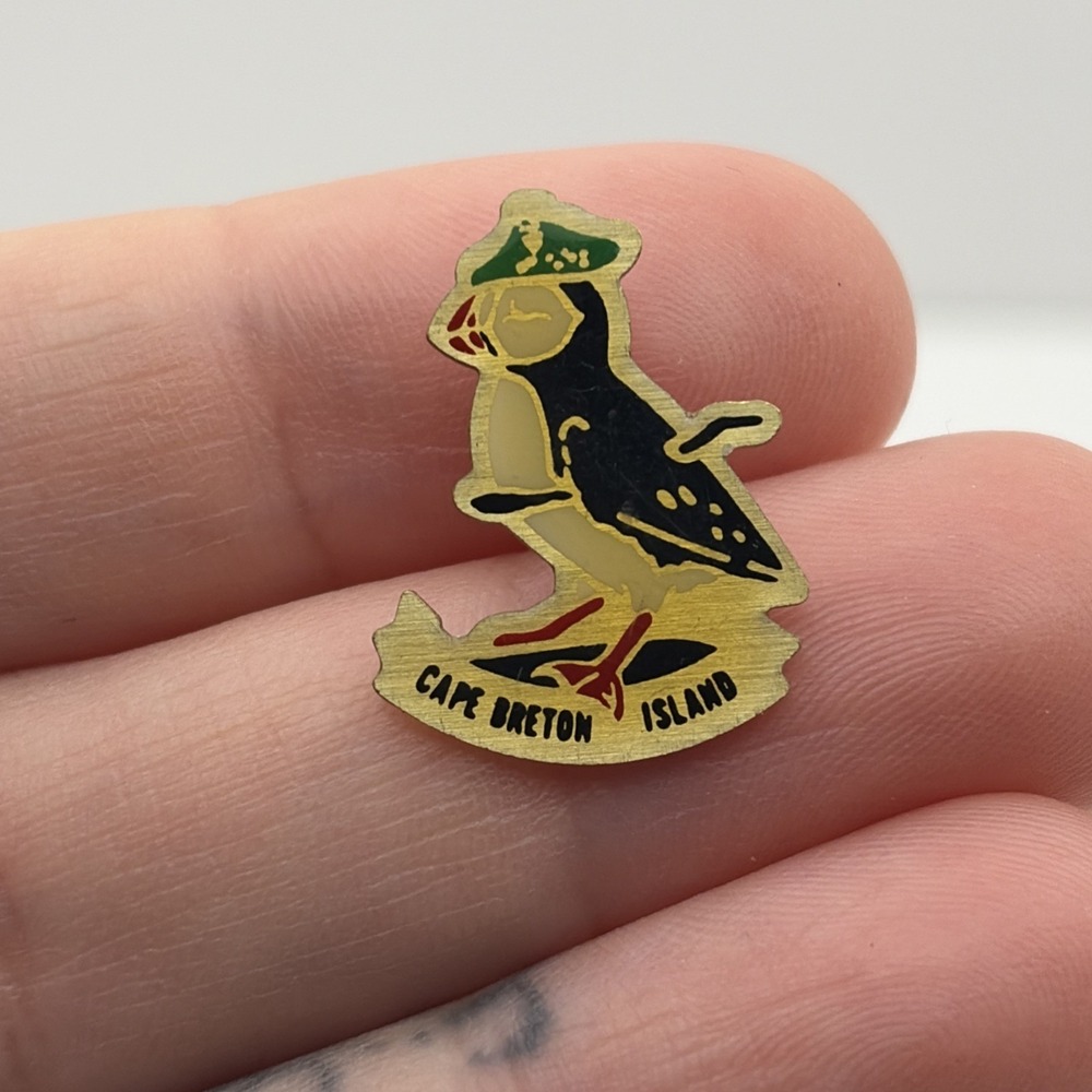 Cape Breton Island Puffin Bird Lapel Hat‎ Pin